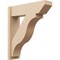 Ekena Millwork 8-in W x 28-in D x 32-in H Funston Slat Rough Cedar Woodgrain TimberThane Outlooker, Primed Tan OUTUR080X28X32FST24RCPR - alternate 1